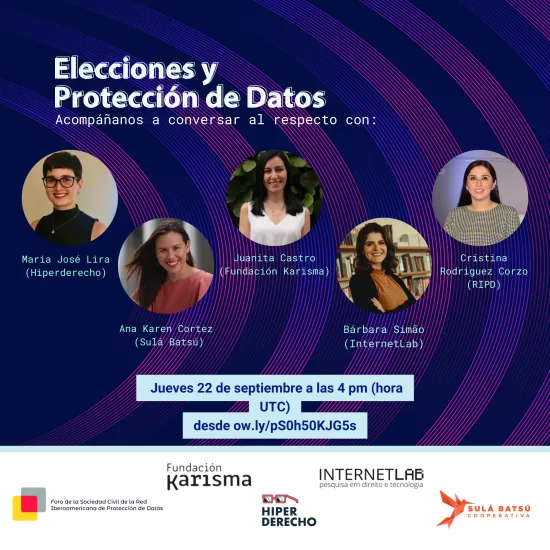 Webinario del Foro de la Sociedad Civil: Elecciones y Protección de Datos